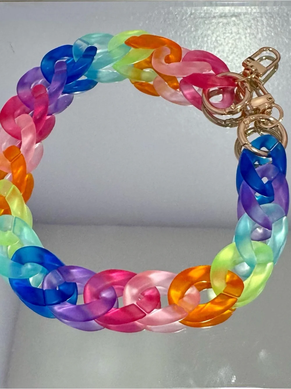 New Rainbow Link Bag Chain 18 inches